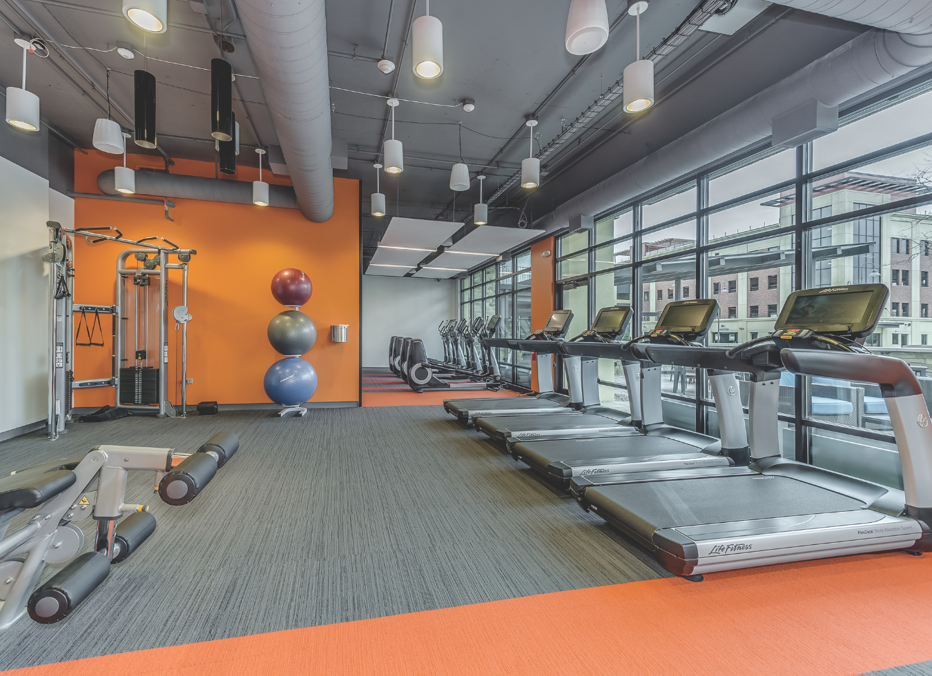 Yorktown Apartment Homes – Lombard, IL – Treadmill Workout Area